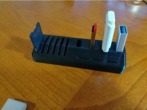usb-sd-microsd holder tool holders & boxes microsd micro sd card usb stick 3d print model - Mito3D