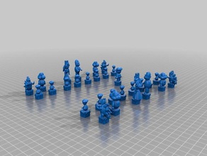 mario jeu d'échecs L'impression 3d 3d print model - Mito3D
