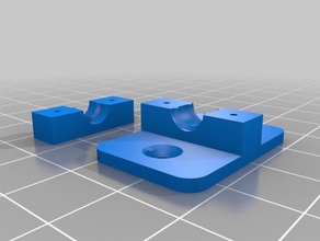Kabel-Zugentlastung Festklemmen rippen Teile 3d print model - Mito3D