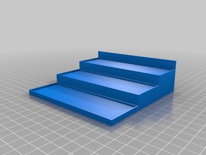 small paint shelf tool holders & boxes citadel rack tier tiered 3d print model - Mito3D