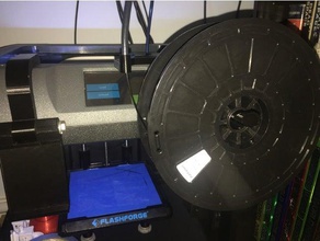 flashforge finder advanced filament reel holder - mod 3d printer accessories 3d print model - Mito3D