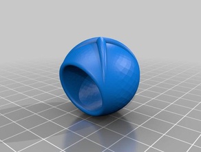 the Atlantis Ring con forma aspa rahatlatmak yüzük 3d print model - Mito3D