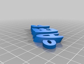 aleff organização personalizado 3d print model - Mito3D