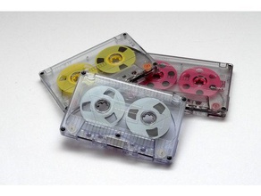 reel-to-reel compact cassette upgrade music c-casette casette reel tape 3d print model - Mito3D