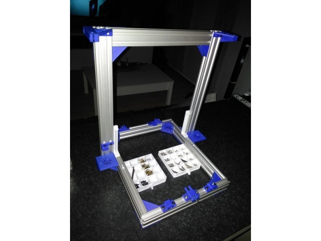 canto de alumínio perfil 2020 - 2040 4040 Impressora 3d peças coner extrusão montagem suporte em8 atualização anet 3D print model - Mito3D