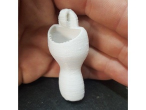 ciondolo in vaso gioielli di fiori la collana ciondoli il i vasi 3d print model - Mito3D