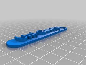 mi nombre personalizado de la etiqueta llaveros 3d print model - Mito3D