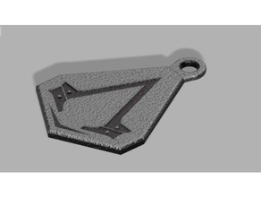 assassin's creed sindacato logo pendente 2d art 3d print model - Mito3D