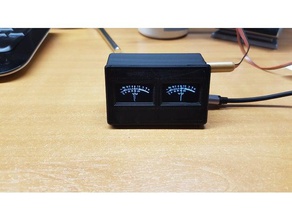arduino vu meter oled diy Fall pro mini audio micro usb stereo vumeter vu-meter 3d print model - Mito3D