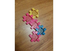 3d puzzle dadi di blocco art i l'istruzione divertente ragazzi utile 3d print model - Mito3D