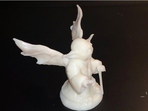yoda alas criaturas dragón 3d print model - Mito3D