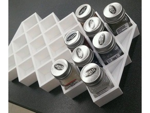 testors suporte para garrafa de água ferramentas arte titular modelo modelos a pintura tinta bandeja 3d print model - Mito3D