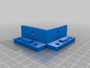 short side 2020 corner bracket hevo bed carriage 3d printer parts 3d print model - Mito3D