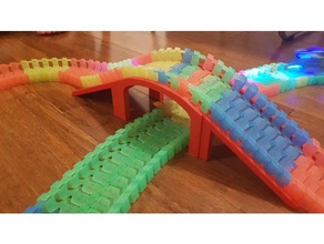 overpass magic tracks - easy print toy & game accessories 3d print model - Mito3D