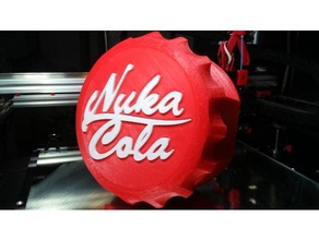 fallout nuka-cola bottlecap coaster titolare arredamento 3d print model - Mito3D