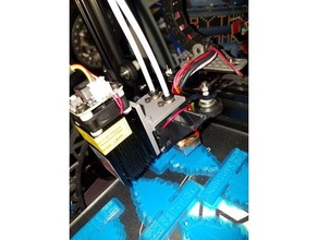 tarantula dual fang laser-Unterstützung schnell ändern 3d Drucker Zubehör base fan fan-duct lasercut 3d print model - Mito3D