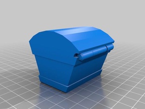 cassa del tesoro oggetti di scena dnd prop freecad v017 in miniatura 3d print model - Mito3D