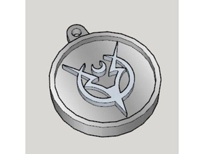 contos zestiria emblema da chave de cadeia A impressão 3d 3d print model - Mito3D