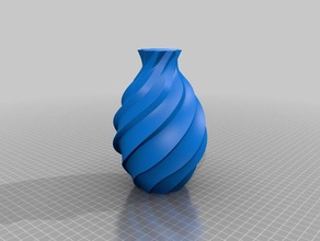espiral vaso 3 decoração torcida modo 3d print model - Mito3D