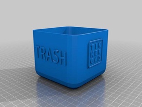 filament trash 3d printer accessories garbage can trashcan 3d print model - Mito3D