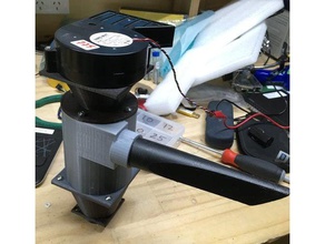 12v mini cyclone vacuum - radial fan machine tools 3d print model - Mito3D