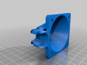 50mm fan mount 3d printer parts duct shroud helping hand solder 3d print model - Mito3D