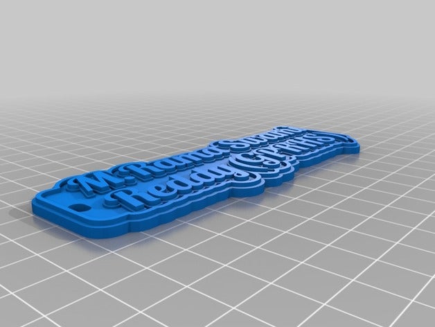 gprhs3 llaveros personalizado 3D print model - Mito3D