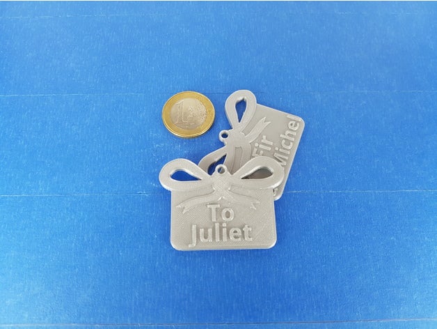 etiqueta de regalo decoración onshape 3D print model - Mito3D