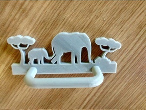 aufh dito elefanten-panorama organizzazione 3d print model - Mito3D