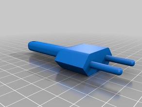 schl sselanh ngersteckdose chaveiro chave de cadeia ferramentas arte 3d print model - Mito3D