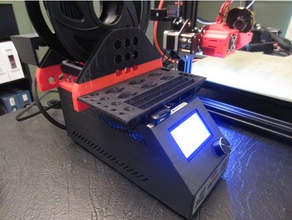 cr10 filament biriktirme tutucu sd kart uzatma kablosu tepsi 3d yazıcı aksesuarları creality cr-10 monte edin rulo makara aracı araç sahibi 3d print model - Mito3D