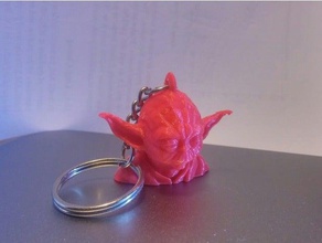 yoda chaveiro chaveiros do busto chave chaves anel estrela guerras 3d print model - Mito3D