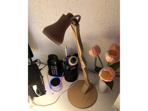 lampada da tavolo drappsy gu10 office la lampe lampenschirm supporto led luce alogena taple tisch tischlampe 3d print model - Mito3D