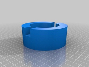 car cup holder adaptor - parametric automotive can drink red bull 3d print model - Mito3D
