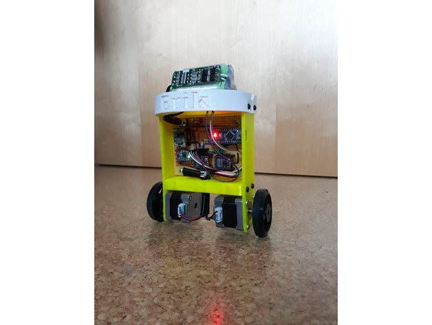yabr - your arduino balancing robot robotics balance diy electronics nunchuck 3D print model - Mito3D