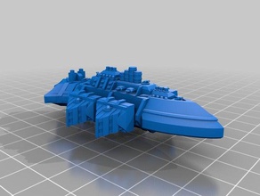 abyssal grand cruisers toys & games battlefleet gothic bfg wargaming 3d print model - Mito3D
