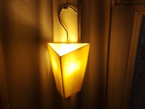 triangle hook lamp shade household coat hanging light lampshade led lighting spotlight wall 3d print model - Mito3D