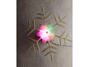 changement de couleur flocon neige décor blockscad blockscadsnowflake les fêtes noël la nouvelle année 3d print model - Mito3D