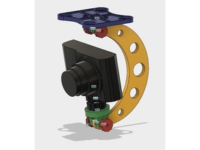 Drohne mount-stand-kompakt-Kamera Kamera Kamera-Drohne Kamera-Halterung die Drohnen Drohnen-Kamera fpv mount 3d print model - Mito3D