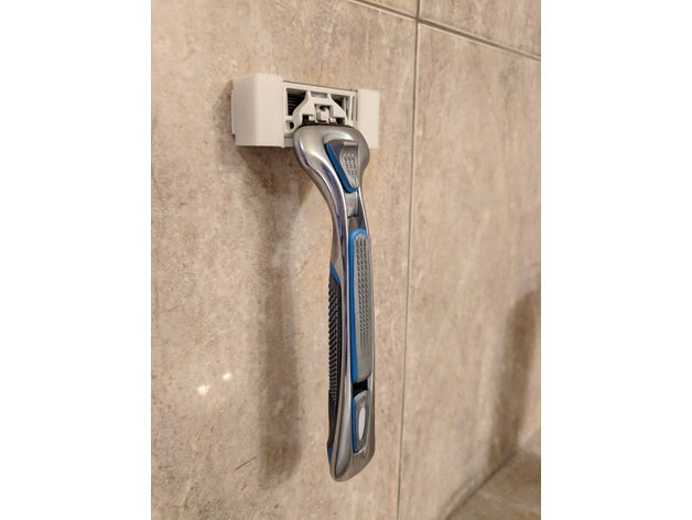 razor holder dollar shave club executive bathroom 3D print model - Mito3D