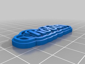 robin multiline tag keychain keychains customized 3d print model - Mito3D