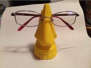 nose glasses sculptures holder stand 3d print model - Mito3D
