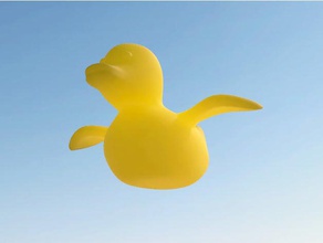 fliegende Plastik-Ente Spielzeug & game Zubehör Ente Fliegen Kunststoff Flügel 3d print model - Mito3D