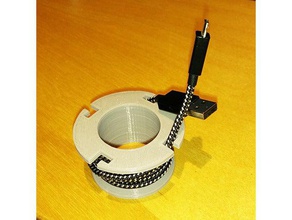 usb cable spool organization 3d print model - Mito3D