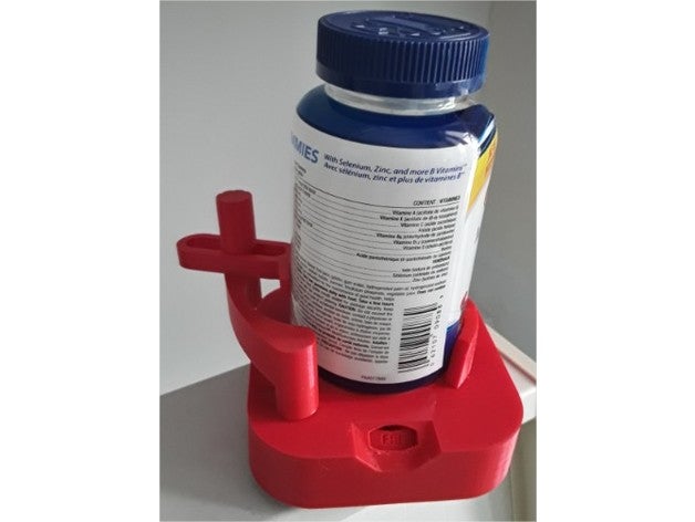 la vitamina recordatorio organización contador píldora 3D print model - Mito3D