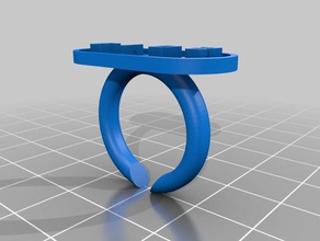 meine angepasste text-ring Ringe kundengebundene 3d print model - Mito3D