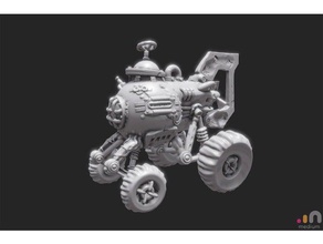 batisfera des véhicules dessin animé de la fantaisie steampunk soutien jouet sous-marin véhicule 3d print model - Mito3D