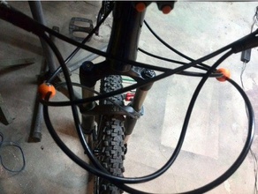 bike ball Kabel-clip Fahrzeuge Fahrrad die Kabelführung Kabel-Halter Kabel-management 3d print model - Mito3D