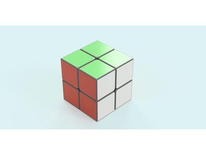 Cubo de 2x2x2 puzzles puzzle rubik rubiks cube curvas 3d print model - Mito3D