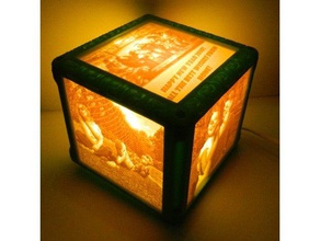 photo light-box decor foto lamp lantern led light lighting litofania 3d print model - Mito3D
